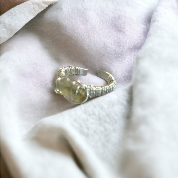 ✨SEAGLASS RING✨ MADE FROM RECYCLED MATERIALS AND STAINLESS STEEL! - Picture 3 of 3